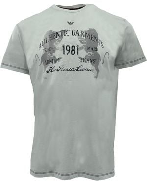 Armani Jeans Item O-Neck Short-Sleeved T-Shirt - Grey