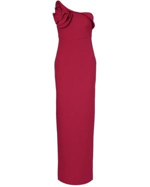 Roland Mouret One-Shoulder Crêpe Maxi Dress - Red