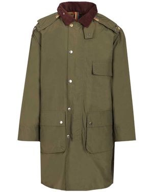 Barbour X Paul Smith Waterproof Parka - Green