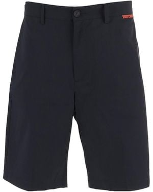 Just Cavalli Logo Detail Stretch Shorts - Blue