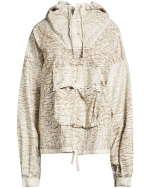 Maison Margiela Dual Colour Hoodie Coat - Natural