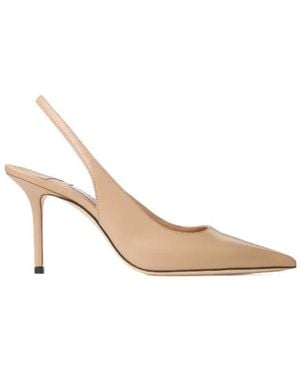 Jimmy Choo Love Sling Back Court Shoes - Natural