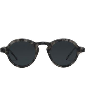 Thom Browne Eyewear Round Frame Sunglasses - Multicolour
