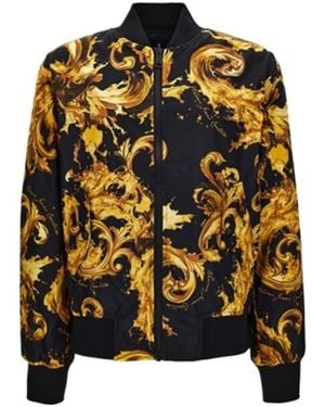 Versace Jeans Couture Reversible Printed Bomber Jacket - Black