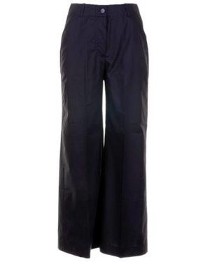 Seventy Cropped Wide-Leg Pants - Blue