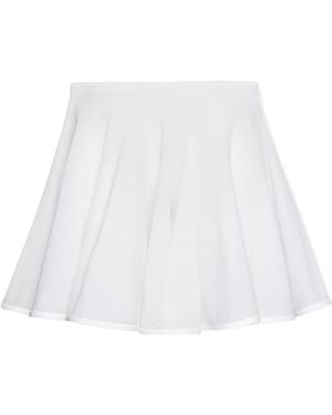 Alaïa Alaïa Fine Knit Skater Skirt - White