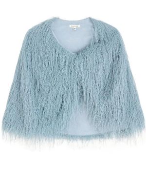 By Malene Birger Fringed Jacket - Blue