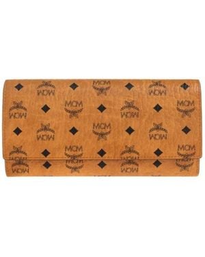 MCM Aren Long Wallet - Brown