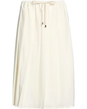 Brunello Cucinelli Solidcolor Pleated Skirt - White