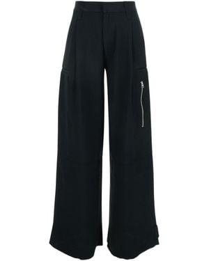 Ami Paris Loose Cargo Trousers - Black