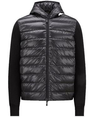 Moncler Zip-Up Padded Hoodie - Black