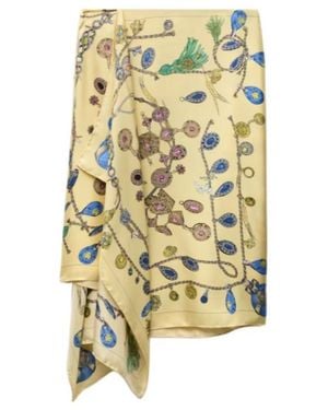 Versace Printed Midi Skirt - Metallic