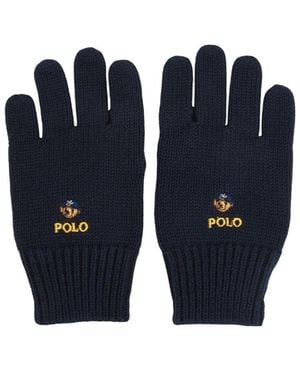 Polo Ralph Lauren Polo Bear Knitted Gloves - Blue