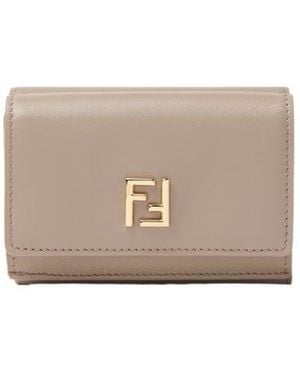 Fendi Ff Mini Trifold - Gray