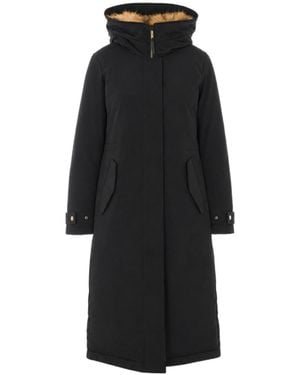 Woolrich Faux-Fur Trim Parka - Black