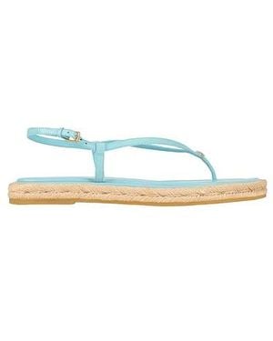 Tory Burch Solid-Color Espadrille Sandals - Blue