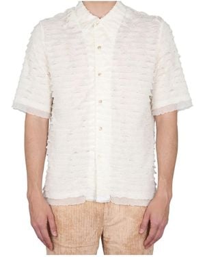 Séfr Séfr Noam Textured Button-Up Shirt - White