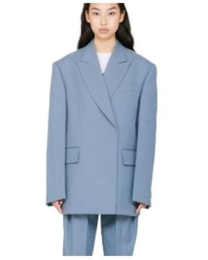 we11done Lapel Suit Jacket - Blue