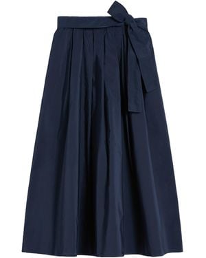 Weekend by Maxmara Midi Taffeta Skirt - Blue