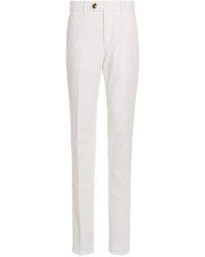 Brunello Cucinelli Straight Leg Chino Trousers - White