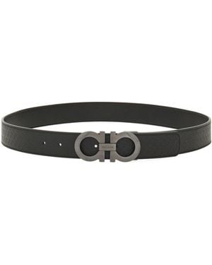 Ferragamo Ferragamo Reversible Gancini Belt - White