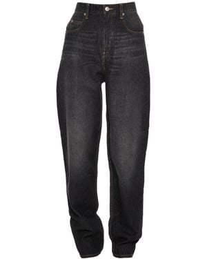 Isabel Marant High-Rise Curved Jeans - Black