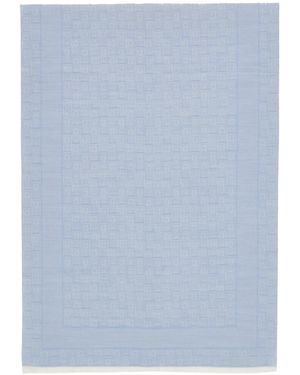 Ferragamo Ferragamo Gancini Monogram Jacquard Scarf - Blue