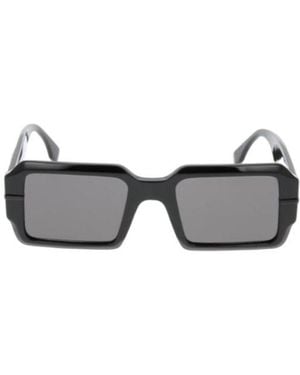 Fendi Eyewear Rectangular Frame Sunglasses - White