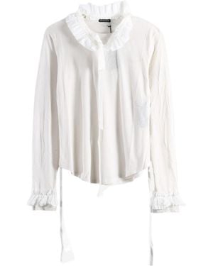 Ann Demeulemeester Inna Ruffled Collar Long-Sleeve Shirt - White