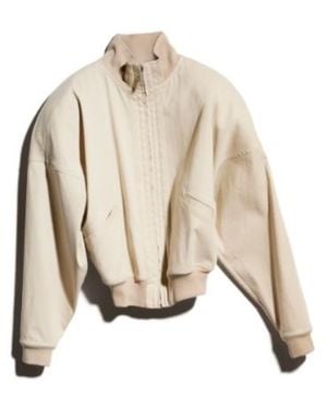 Gucci Poplin Zip-Up Jacket - Natural