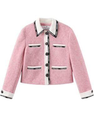 Marissa Chiara Logo Webbing Jacket - Pink