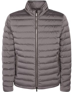 Moorer Long-Sleeve Down Jacket - Grey