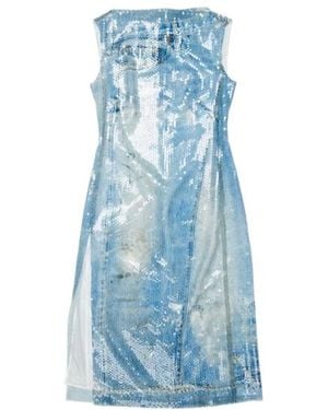Acne Studios Printed Sequin Dress - Blue