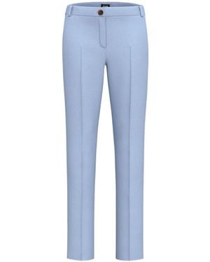 Marella Casual Trousers With Belt Loops - Blue