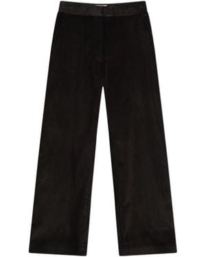 Studio Nicholson Loose-Fitting, Curved Casual Pants - Black