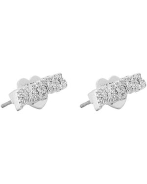 Kate Spade Crystalembellished Bar Stud Earrings - White