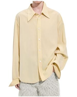 Bottega Veneta Silk And Viscose Toile Shirt - Natural