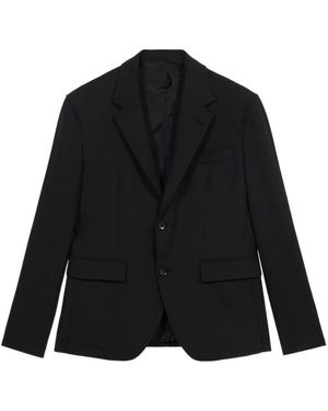 Blumarine Lettering-Print Single-Breasted Blazer - Black