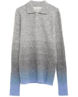 ERL Collared Long-Sleeve Polo Shirt - Grey