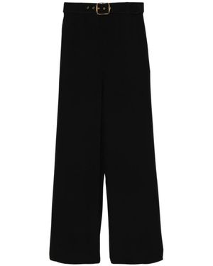 Zimmermann Wide-Leg Trousers With Belt Detail - Black