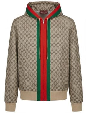 Gucci Jacket With Monogram - Brown
