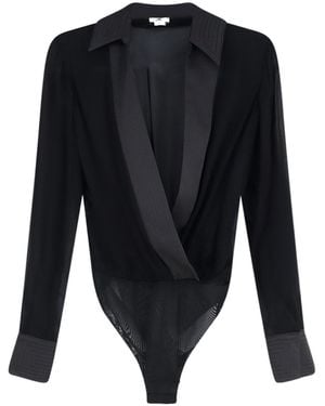 Elisabetta Franchi Collared Bodysuit - Blue