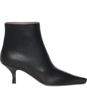 Paris Texas Rose Ankle Boots - Black