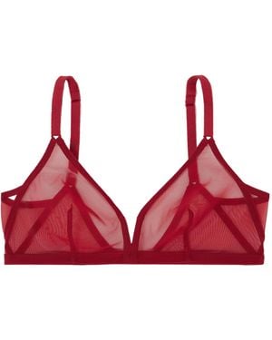 Eres Providence Tonique Wireless Triangle Bra - Red