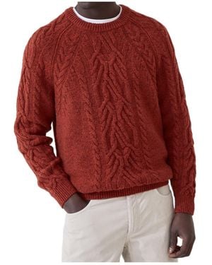 Brunello Cucinelli Cable-Knit Jumper - Red
