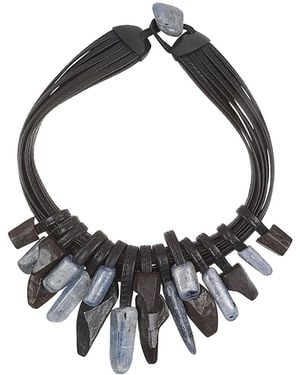 Monies Pendant Necklace - White