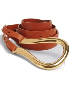 Bottega Veneta Double Strap Belt - Brown