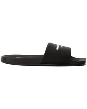 Alexander Wang Aw Pool Slides - Black