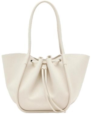 Proenza Schouler Large Ruched Tote Bag - White