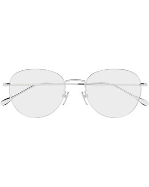 Gucci Eyewear Oval Frame Glasses - White